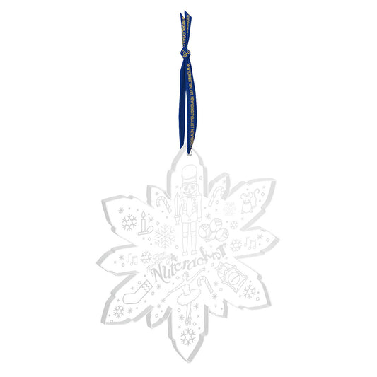 Glass Snowflake Ornament