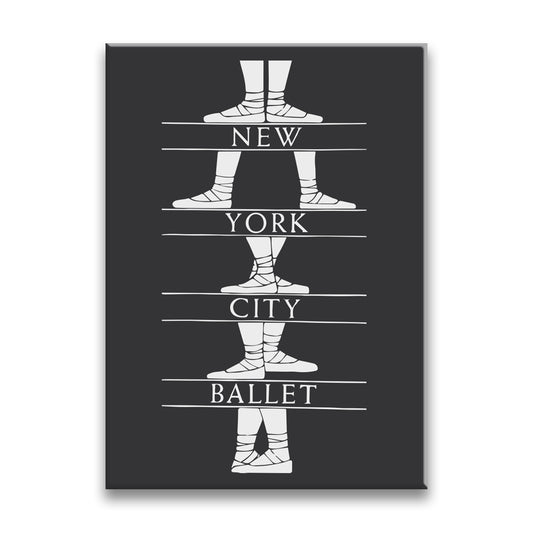 New York City Ballet Gorey Positions Magnet