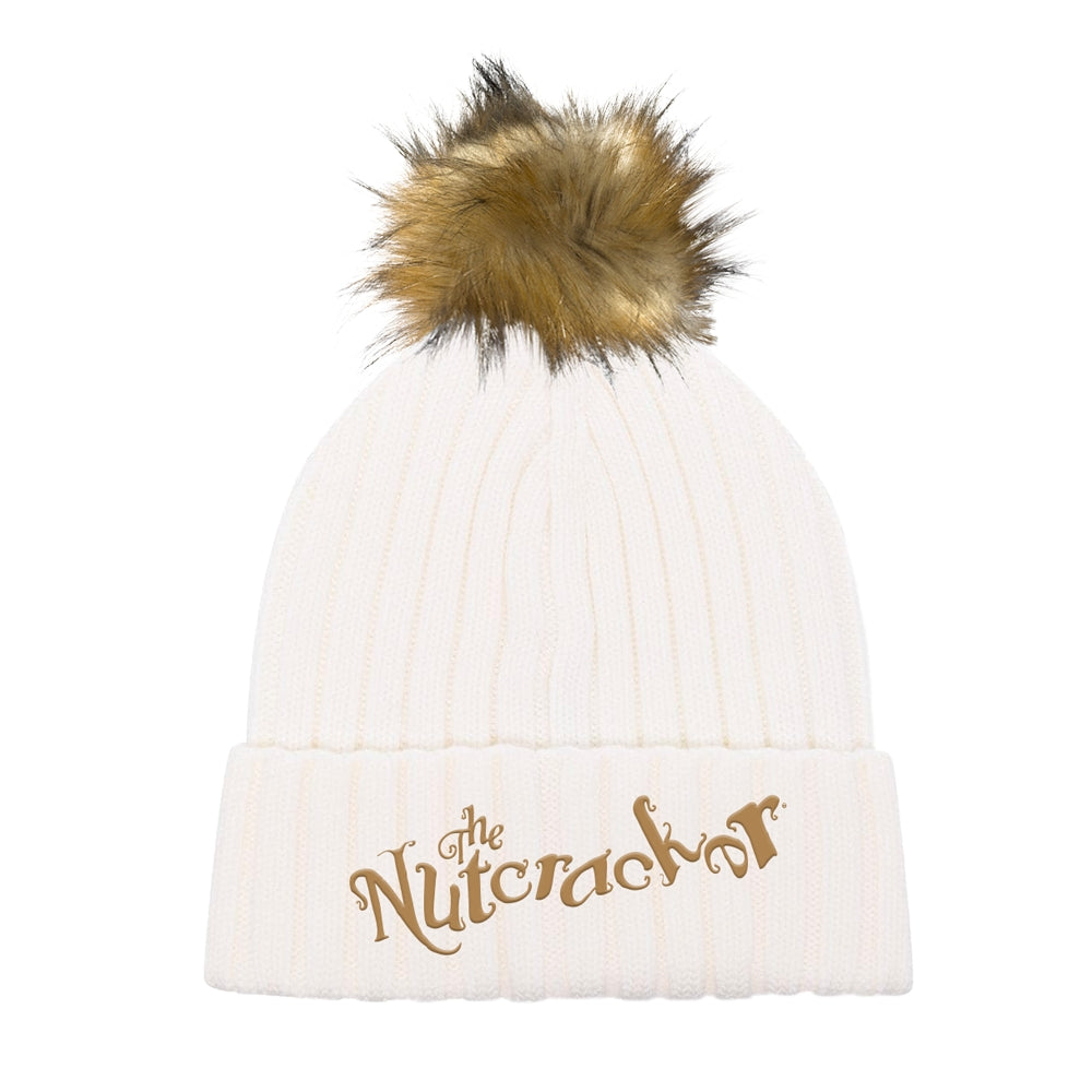 Nutcracker White Pom Beanie
